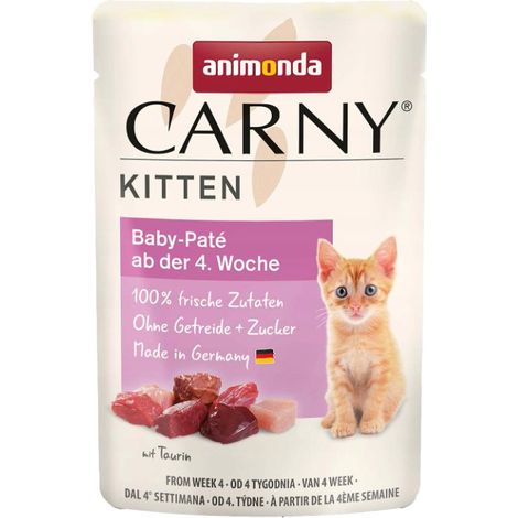 Animonda Cat Carny Cibo umido per gattini - Bustina da 85 g - Baby Pate 85 g