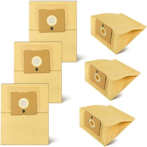 Sacs à poussière marron (lot de 10) compatibles avec les aspirateurs traîneaux Bissell Zing séries 4122/2154A (1/5)