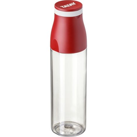 Botella de agua de viaje Tritan 650 con vaso (1/3)