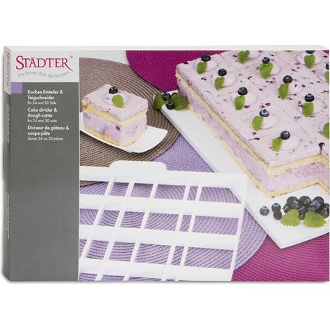 STÄDTER Kuchenteiler & Teigschneider 24/30 Stück 36x30cm
