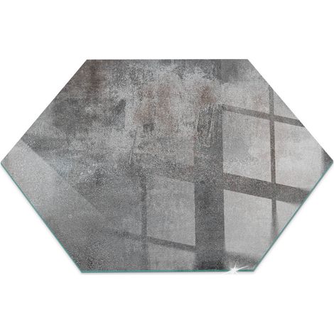 Plaque de sol en verre trempé sous cheminée protection parquet et plancher Texture de surface brute h40 cm (1/5)
