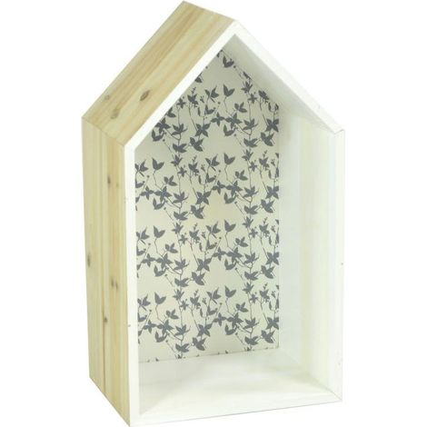 Mensola legno lucia casetta cm 20x35x15