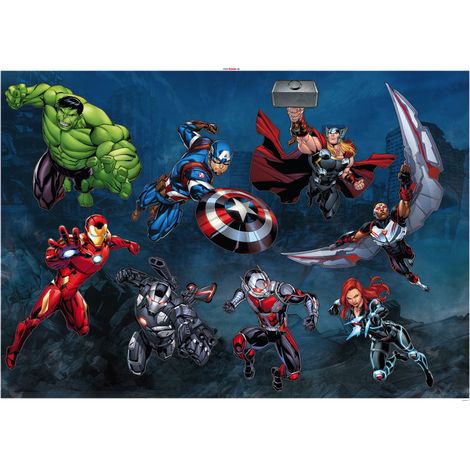 Stickers muraux- Avengers Action