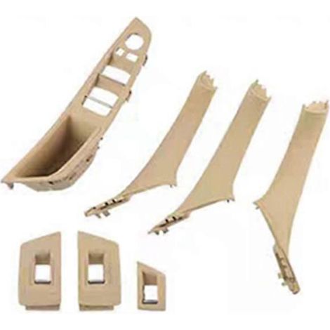 7x Poignée d'accoudoir de porte intérieure pour BMW Série 5 F10 F18, Panneau de repose-bras de portière, Pièce de rechange 51427234428. (1/4)