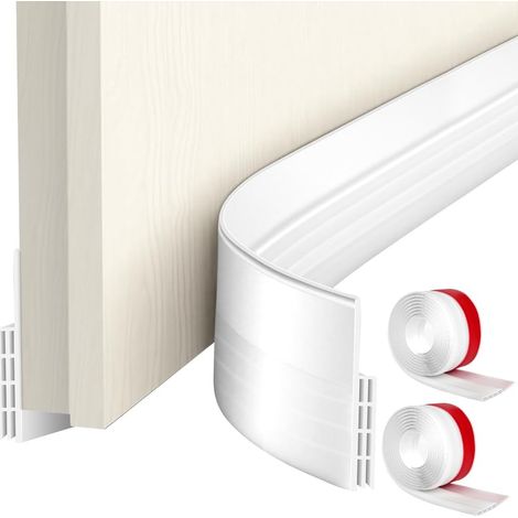 Door Bottom Insulation, 2 x 100 cm Self-Adhesive Draught Excluder, Cold Air Stopper, Anti Noise Dust, Stop Mice Insects, for Entrance, Indoor (1/5)