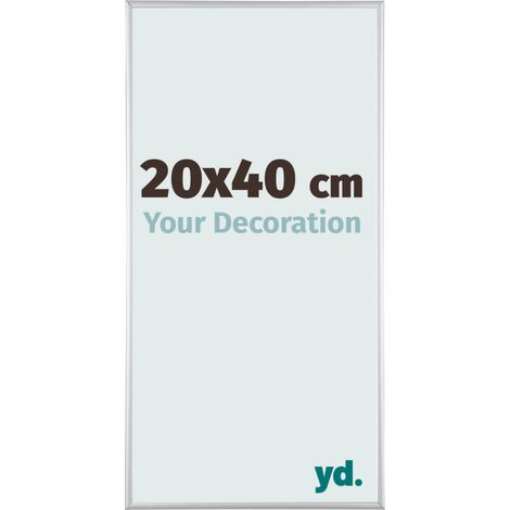 yd. - Cadre photo 20x40 - Argent Mat - Aluminium - Kent