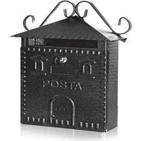 Boîte Aux Lettres En Fer Forgé Boîte Aux Lettres Extérieure 30x36x10cm