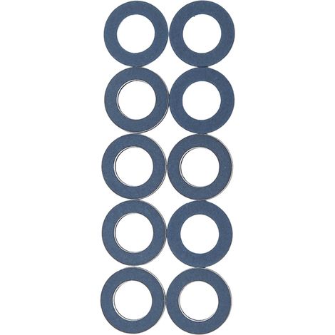 Lot de 10 rondelles de bouchon de vidange d'huile 90430‑12031 en aluminium (1/5)
