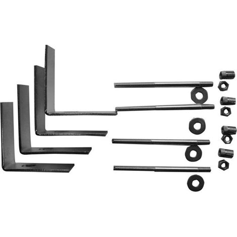 Kit de instalación bajo encimera - VitrA 310278YP1TE - Negro - Instalación fácil sin herramientas - Conjunto completo