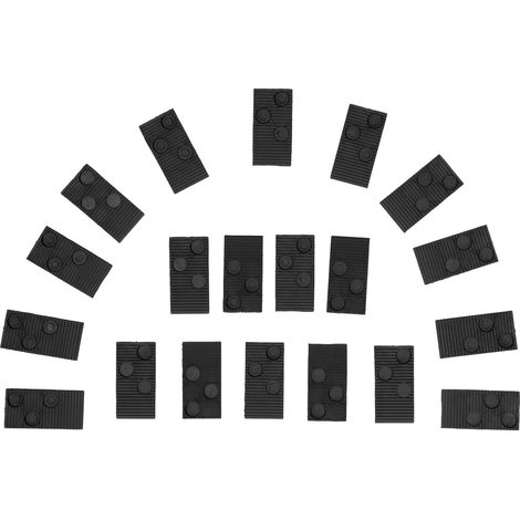 Kit de pose de revêtements de sol (20 pièces) : blocs de frappe, outils pour carrelage et stratifié (noir) (1/5)