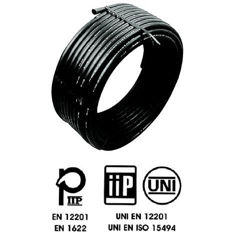 Tubo Polietilene Pe100 Ad Alta Densita' Pn. 25 32 - Sp.Parete 4,4 Mm