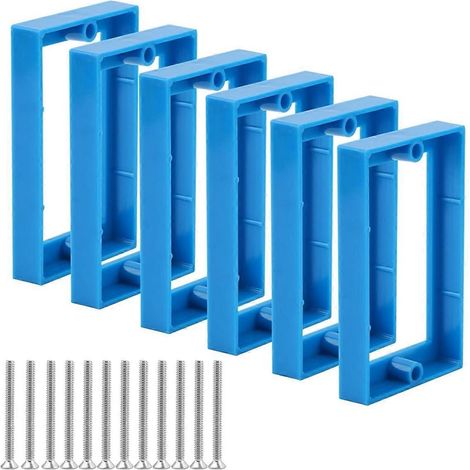 Set mit 6 Verlängerungskabeln für eine einzelne 1/2-Zoll-Steckdosenleiste (blau) (1/5)