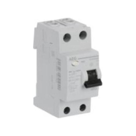 Interruttore differenziale puro 2p 25a 30ma ac 230 400v 2 moduli aeg dcg225 30