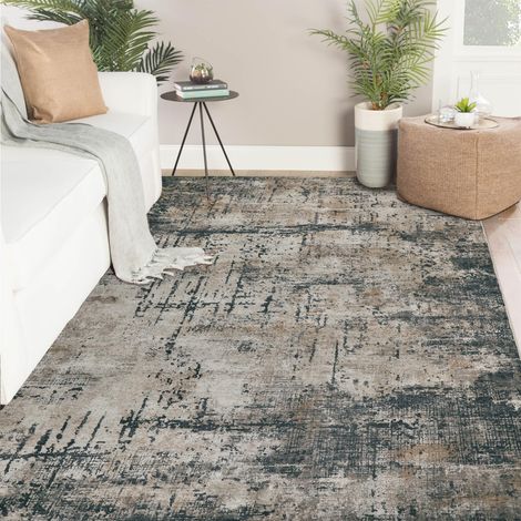 Tapis Salon 160x230 Grand Tapis Chambre Moderne Lavable Doux Poil Ras Antidérapant Gris Marron Abstrait Tapis De Salon Salle A Manger (1/5)