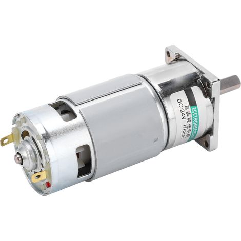 Moteur à engrenages CC miniature XD-42GA755DC24V, réversible à basse vitesse, 500 tr/min, idéal pour automatismes et bricolage (1/5)