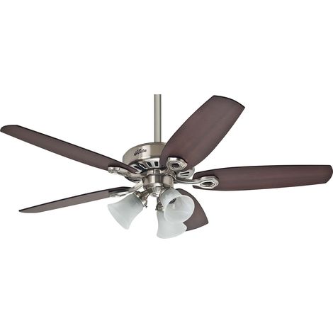 Ceiling Fan Builder Plus Nickel with Lights