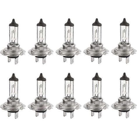 Lot de 10 ampoules halogènes xénon H7 12V 55W ultra-lumineuses et longue durée de vie pour feux de croisement et de route (1/5)