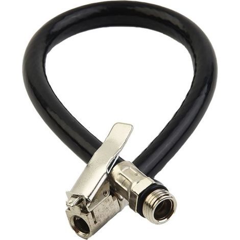 1X Tuyau de gonflage de pneu à air Pression Noir Pompe antirouille Jauge Connecteur de tuyau Outils automobiles Accessoires d-6898