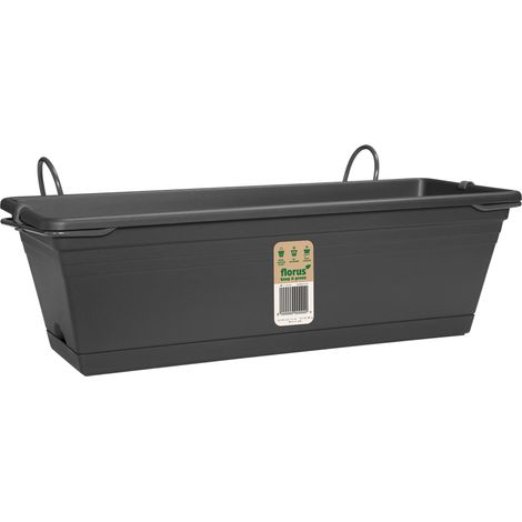 Fiorira / Balconetta Mediterran Balcony Trop Set Anthracite 40cm