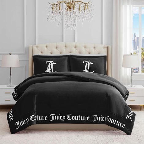 Parure 3 pièces pour lit King Size à Motif Gothique incluant 1 Couette de 274,3 x 233,7 cm et 2 taies d’Oreiller de 50,8 x 91,4 cm, Tissu Infroissable, Noir (1/5)
