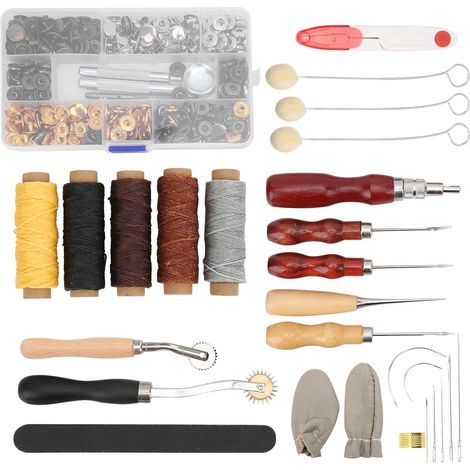 Lederbearbeitungswerkzeuge Praktisches DIY-Handnäh-Reparaturset für Mäntel, Zelte und Matratzen (1/5)