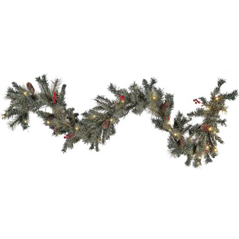 Christmas Garland LED TENALA 180 cm Green