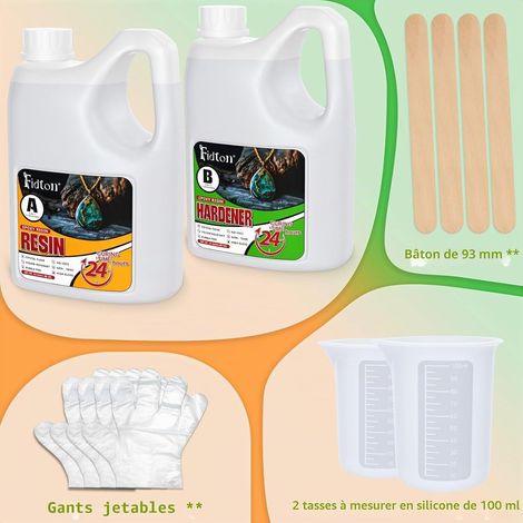 Résine EPOXY Rapide 1,2 Kg Pour Milieux Humides – Marine, Salle De Bain, Tout Tient !