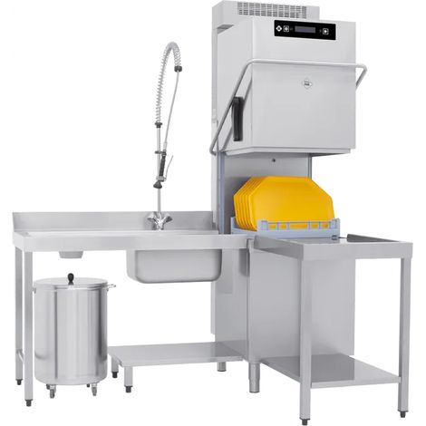 Lave-vaisselle à capot revêtement double, récupération 50x50 - 400 V RM - TT 112 REC ABT - RM Gastro