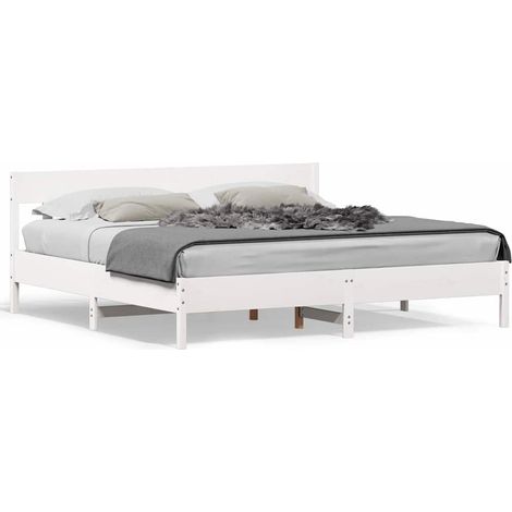 Maison Exclusive - Giroletto senza Materasso Bianco 180x200 cm Legno Massello Pino