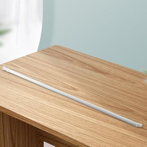 Barre de tension télescopique pour penderie et salle de bain, longueur réglable, aucun outil nécessaire (60-110 cm) (1/3)