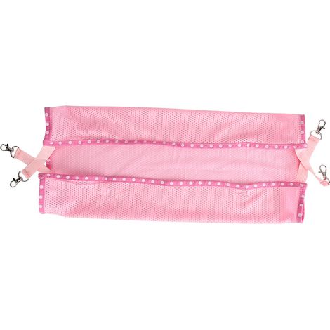 Hamac suspendu multifonctionnel portable en maille respirante, utilisable en hiver et en été, pour chats et chiens (rose, taille S) (1/5)