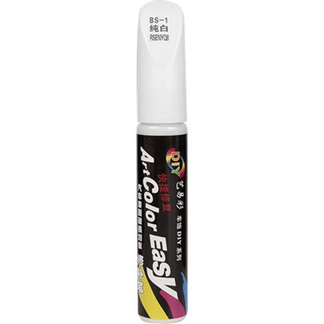 Stylo Peinture Automobile - Tête Brosse Souple - Pour Réparation Rayures Voiture - Compatible Plastique Métal Fibre de Verre PVC - Rouge - 100 ml (1/5)