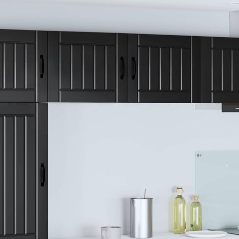Küchenschrank Lucca Schwarz 50 x 31 x 40 cm Holzwerkstoff
