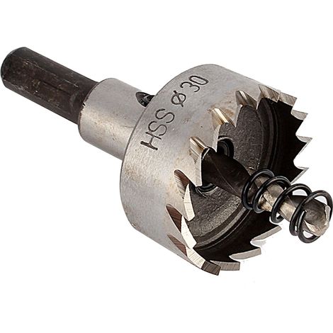 [JAMAIS UTILISÉ]Foret en acier inoxydable pour métaux, scie cloche robuste, outil de coupe 30 mm (1/5)