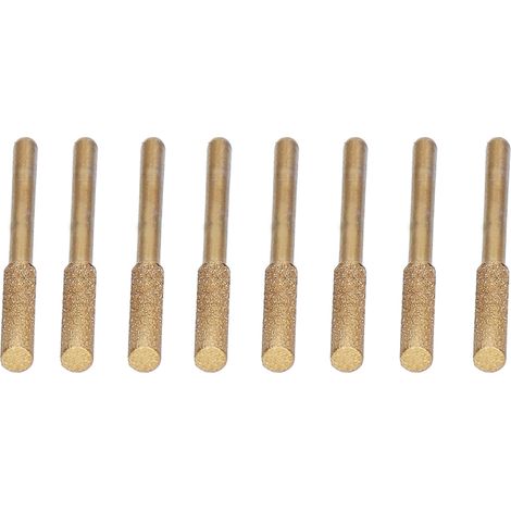 Lot de 8 limes affûteuses pour scie électrique, meule diamantée 3x5,5mm (1/5)