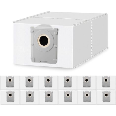 12 Pcs Sac Aspirateur pour Ecovacs DEEBOT X8,X9 PRO Omni / X8 OMNI / T50 PRO Omni / T50 MAX PRO Omni / T50 Omni Robot, 4L Capacité Charbon Actif Antibactériens Sac Aspirateur Accessoires (1/5)