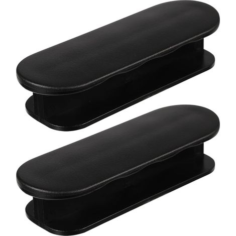 CCYKXA Lot de 2 poignées de porte de balcon adhésives poignées de porte de terrasse extérieure poignées de tiroir pour poignée de meuble porte en verre poignée de fenêtre-noir