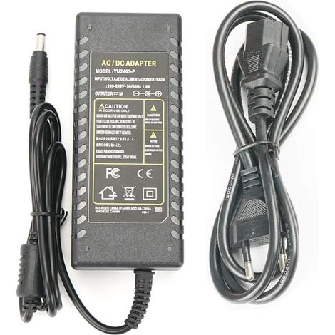 24V 5A Alimentation Adaptateur,120W Adaptateur Secteur Transformateurs pour Rubans LED, LCD TFT Monitors, DVD, TVs,Caméras de Surveillance (1/5)