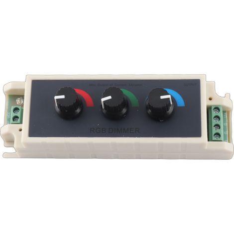 Variateur rotatif RGB intelligent pour LED contrôleur 3 voies 12-24V DC réglage luminosité (1/5)