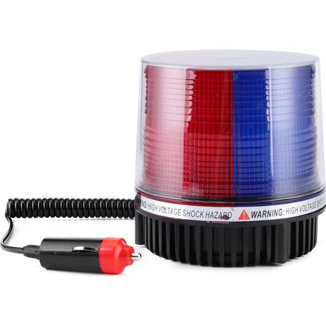 12-24V Gyrophare d'Avertissement à LED 9 Modes 26 SMD Feu Clignotant de Toit avec Base Magnétique (1/5)