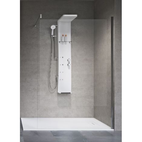 Colonne de douche blanche NOVELLINI DRESS S 158 cm-Blanc-Blanc-28.00 -- (1/3)