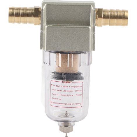 Filtre à air comprimé séparateur huile-eau durable, pièces automobiles universelles 12 mm/0,47 pouce (1/5)