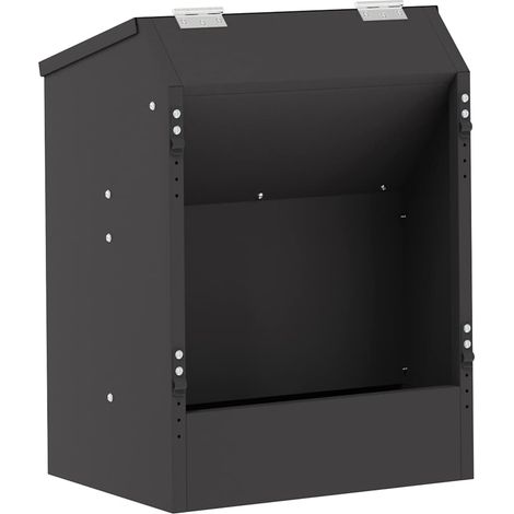 Distributeur pour lapins Noir 64.5 x 25.5 x 45.5 cm