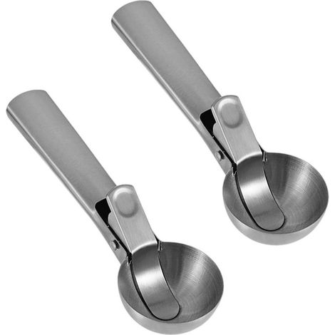 Set mit 2 Eiskugelportionierern aus Edelstahl mit Antihaftbeschichtung (1/5)