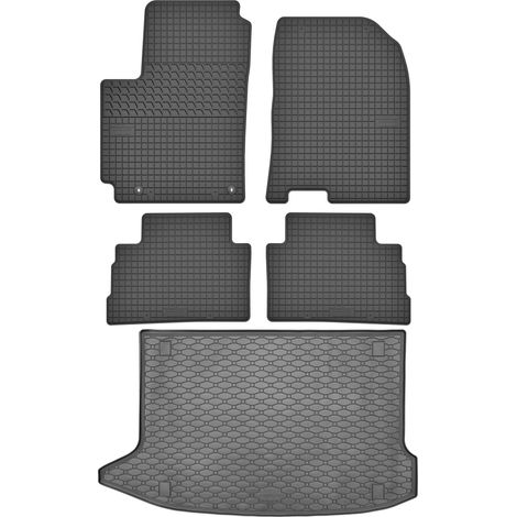 Juego de alfombrillas de goma para coche y alfombrilla para maletero para Hyundai Kona I Crossover (2017-2023). (1/5)