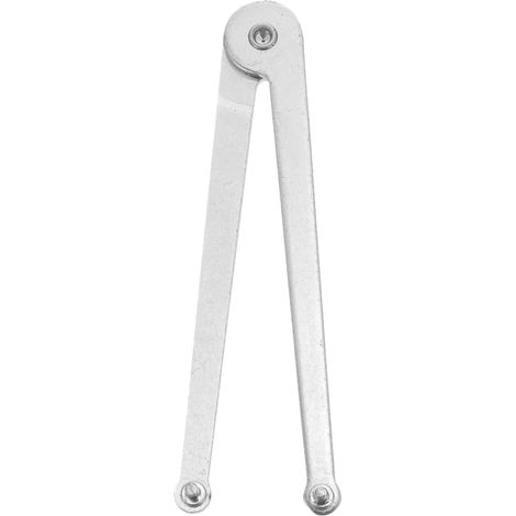 Clé à Molette Réglable Outil de Retrait Précis en Acier Argenté Couple Ajustable pour Meuleuse D'angle Adapté aux Professionnels (1/5)