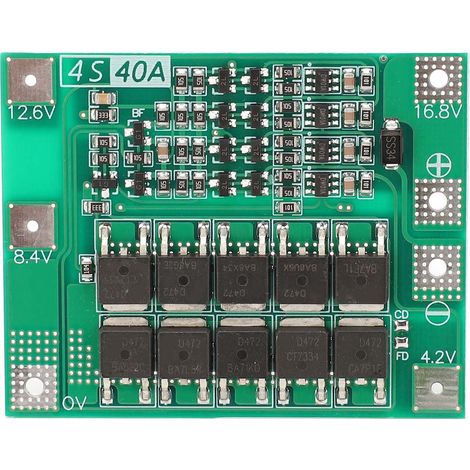 4-String Li ion Protection Board 40A DC 16.8V Lithium Battery Protection Module Enhance Version (1/5)