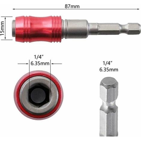 Porte-embout magnétique rotatif - Porte-embout magnétique pour embouts 1/4 - Rotation 20° (1/4)