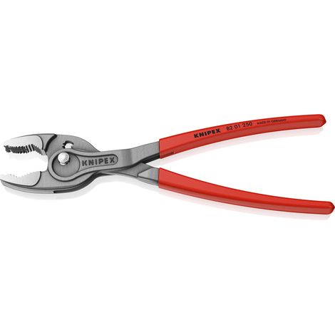 KNIPEX 82 01 250 TwinGrip® Front- und Seitengreifzange mit rutschhemmendem Kunststoff überzogen grau atramentiert 250 mm