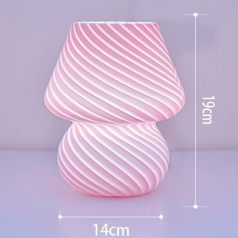 Lampe champignon - lampe de table de chevet en verre, 5 V USB (trois couleurs) télécommande gradation + minuterie éteinte, 3000-6500k (1/5)